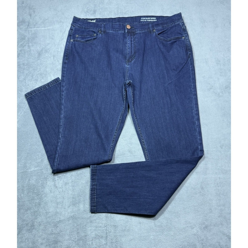Mugsy Jeans Mens 40x32 Studio Blues Tapered Stretch Slim Denim USA Athletic